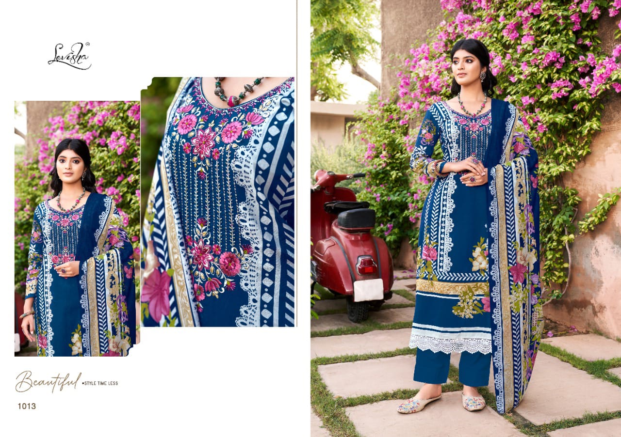 JASHN E ISHQ Levisha Cotton Fancy Wear Wholesale Pakistani Dress Material Catalog